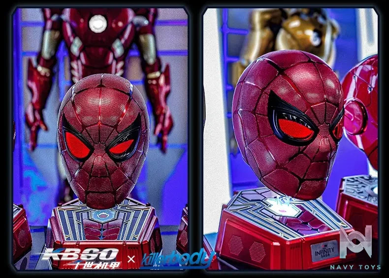 Killerbody Studio – Marvel Marvel Series 11 Collectible wearable Steel Spider Man helmet (Licensed)