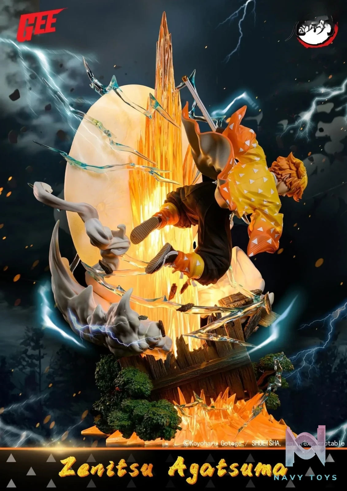 GEE Studio- Demon Slayer Agatsuma Zenitsu Thunder Breathing (Licensed)