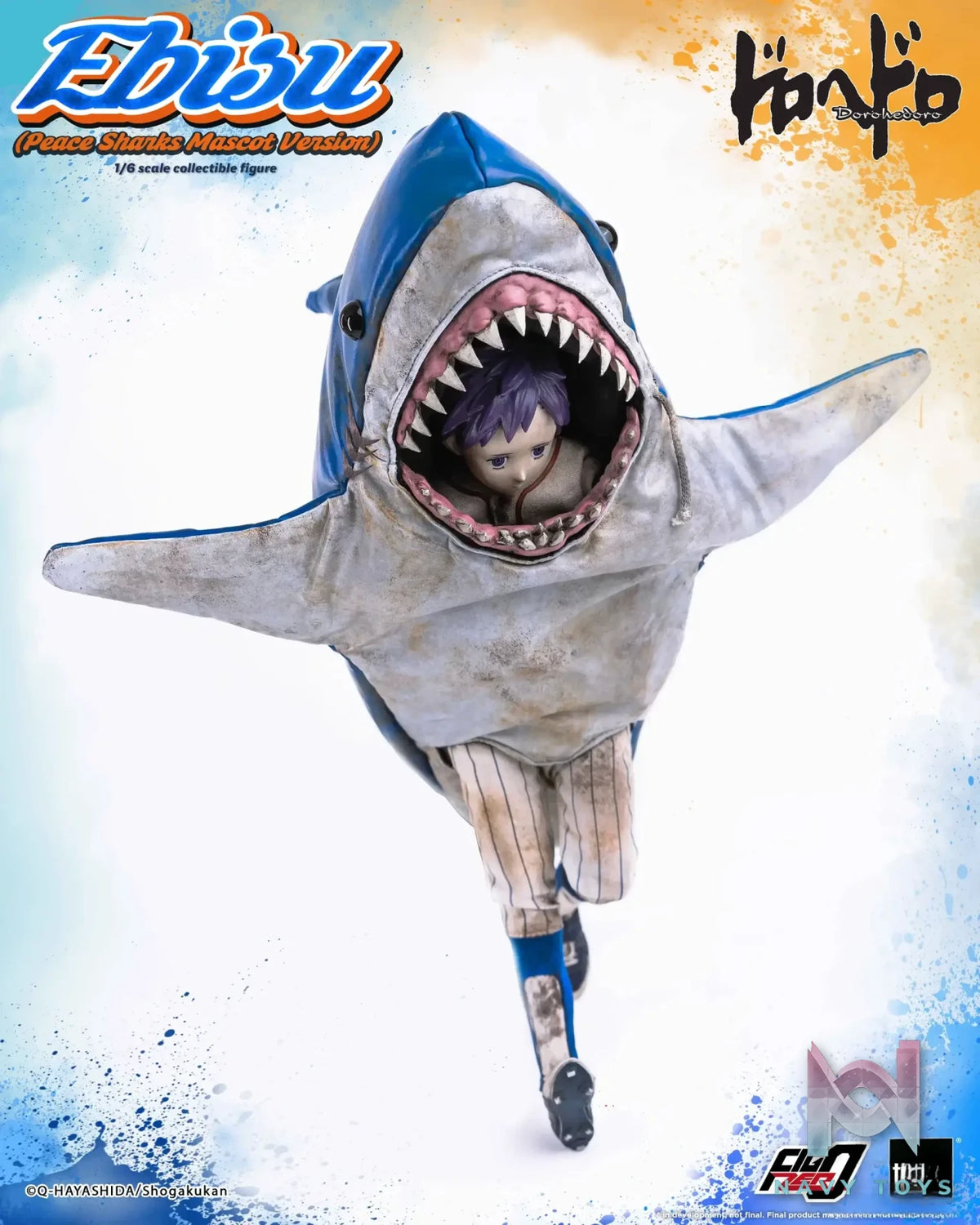 Threezero – Dorohedoro FigZero Ebisu (Peace Sharks Mascot Version) 3Z07150W0 (Licensed)