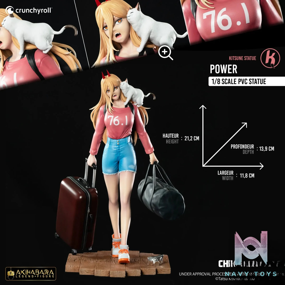 Kitsune Statue Studio – Chainsaw Man Power 1/8 Scale Official PVC Figure (Licensed)