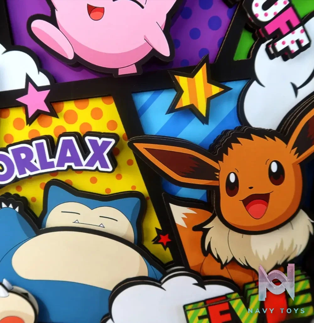 KALA HOME Studio – Pokémon Multiple Characters #11 3D Decorative Painting Pokémon