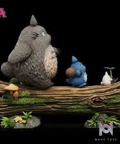 WAWA Studio - Totoro X Smaller Totoros My Neighbor Totoro resin statue Navy Toys anime figure