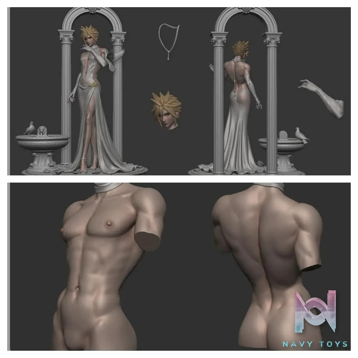 NekoNest Studio – Cloud Strife Final Fantasy VII