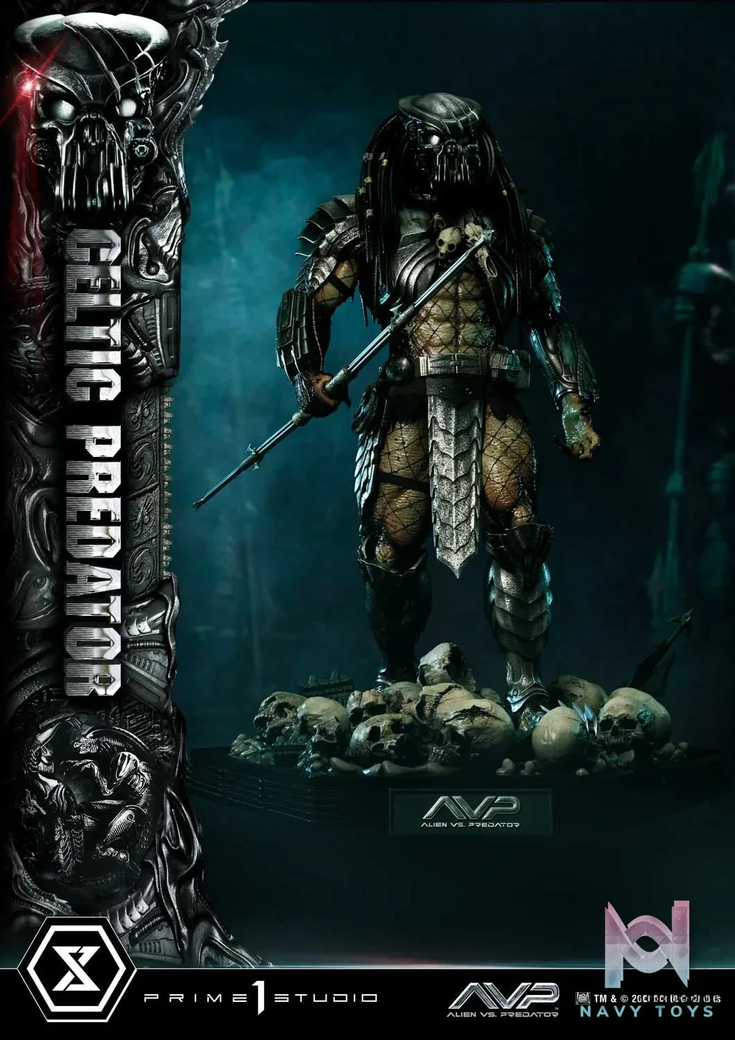 Prime 1 Studio Museum Masterline Alien vs. Predator Celtic Predator MMPR-05 MMPR-05S