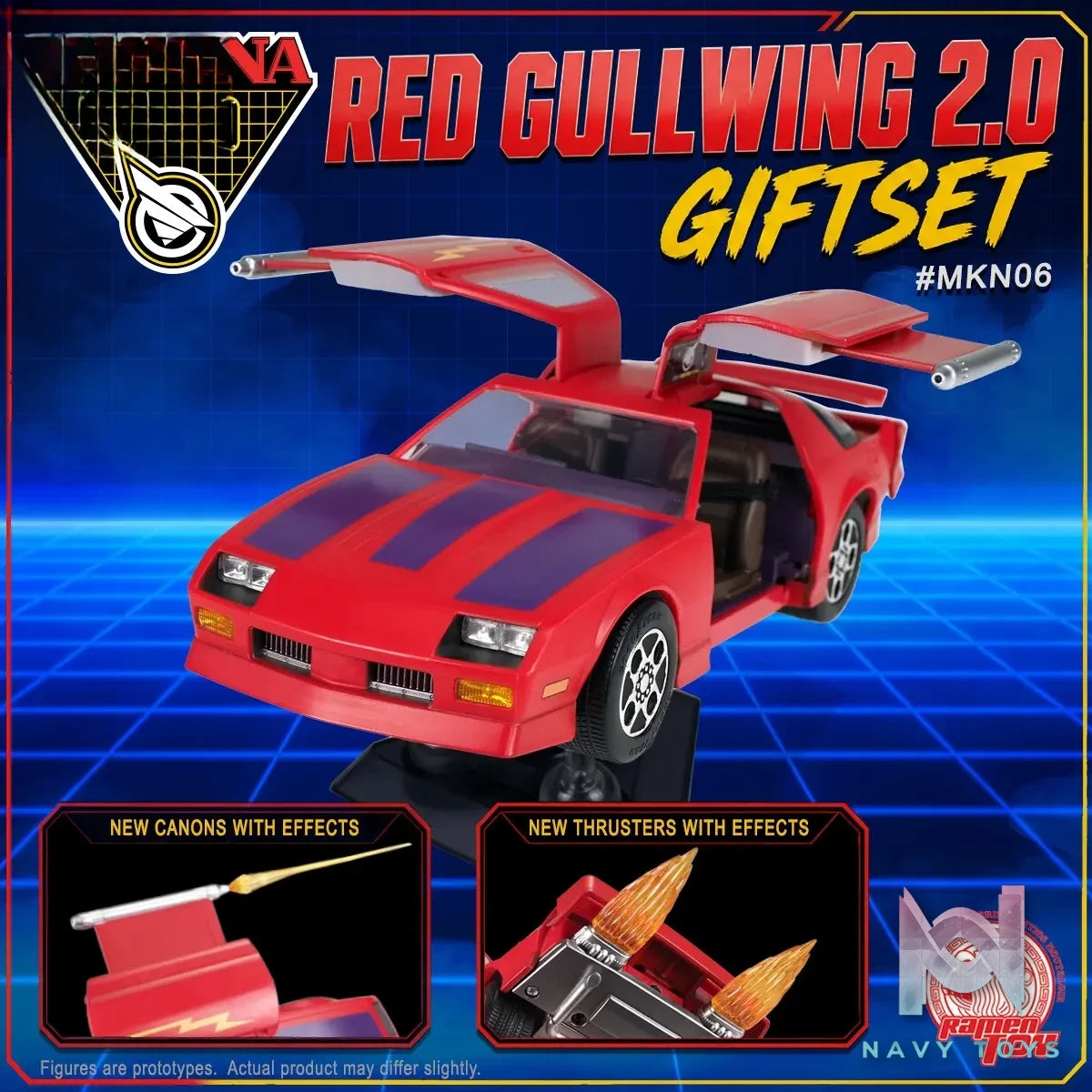 Ramen Toy – RED GULLWING 2.0 GIFTSET MKN06 (Licensed)