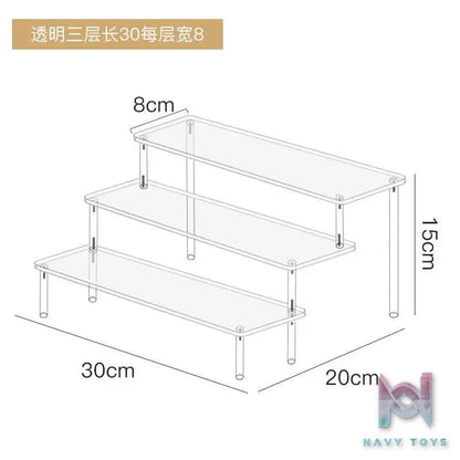 Showcase Factory – Acrylic Stair Display Stand for Nendoroids Blind Boxes Mini Figures