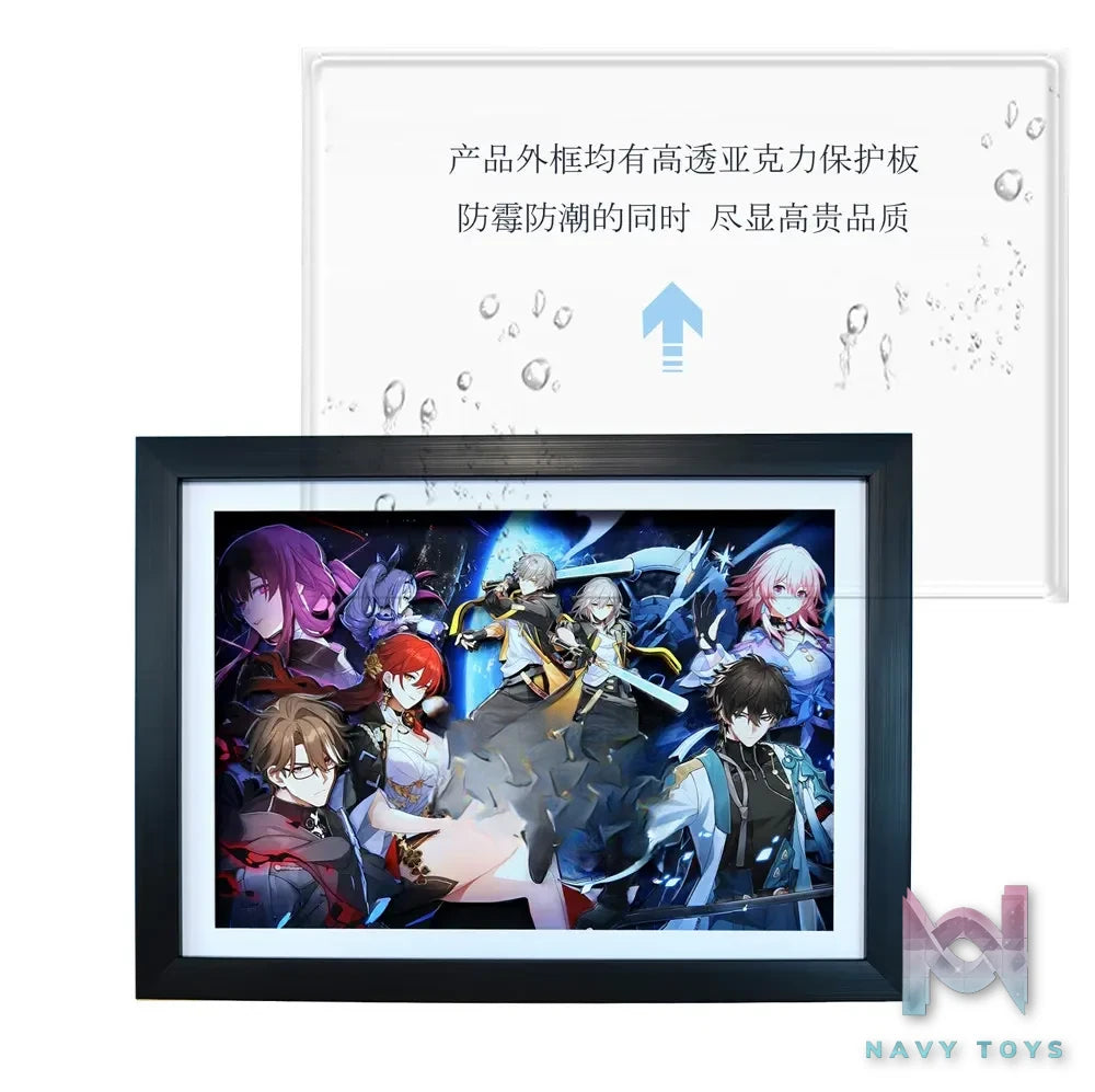KALA HOME Studio – Honkai: Star Rail Multiple Characters 3D Decorative Painting Honkai: Star Rail
