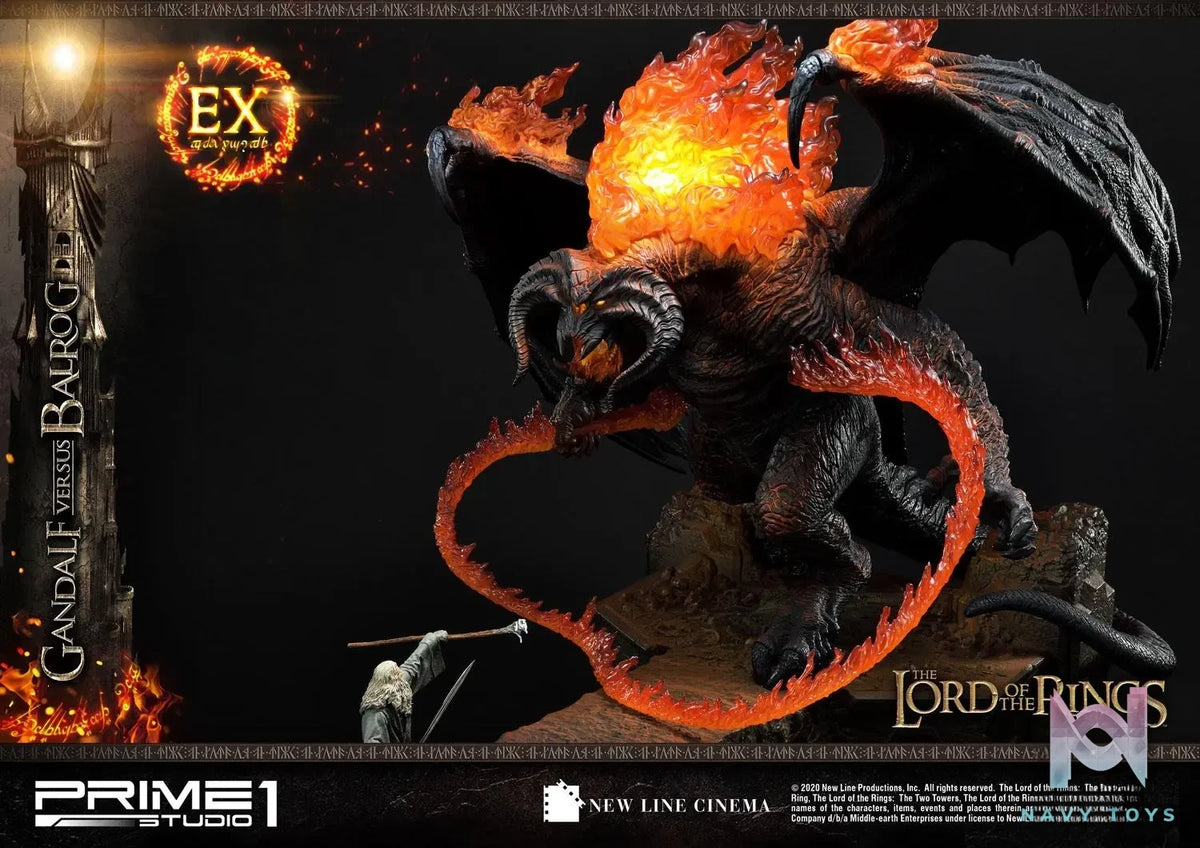 Prime 1 Studio – Premium Masterline The Lord of the Rings (Film) Gandalf Versus Balrog PMLOTR-02 PMLOTR-02EX (Licensed)