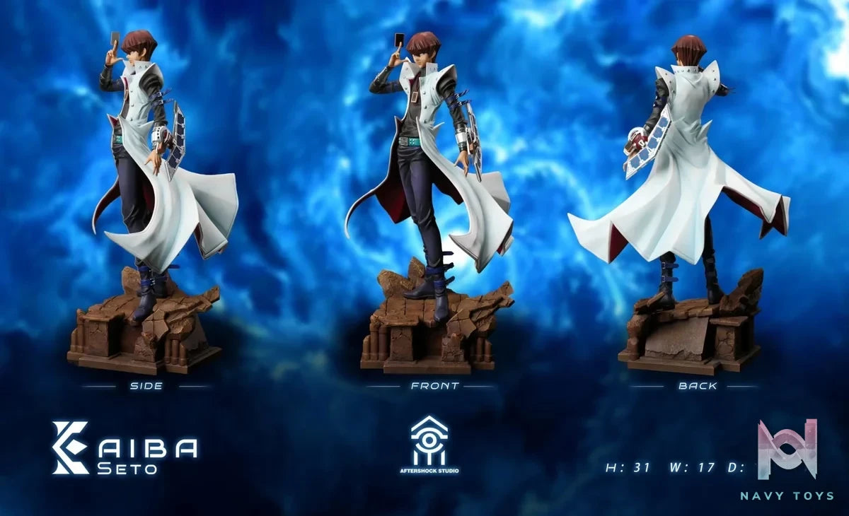 Aftershock Studio - Yu - Gi - Oh! Obelisk the Tormentor & Seto Kaiba resin statue Navy Toys anime figure