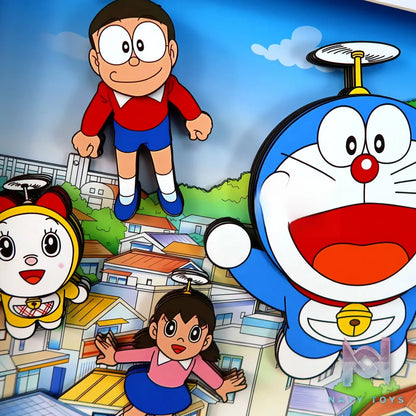 KALA HOME Studio – Doraemon Multiple Characters #03 3D Decorative Painting Doraemon