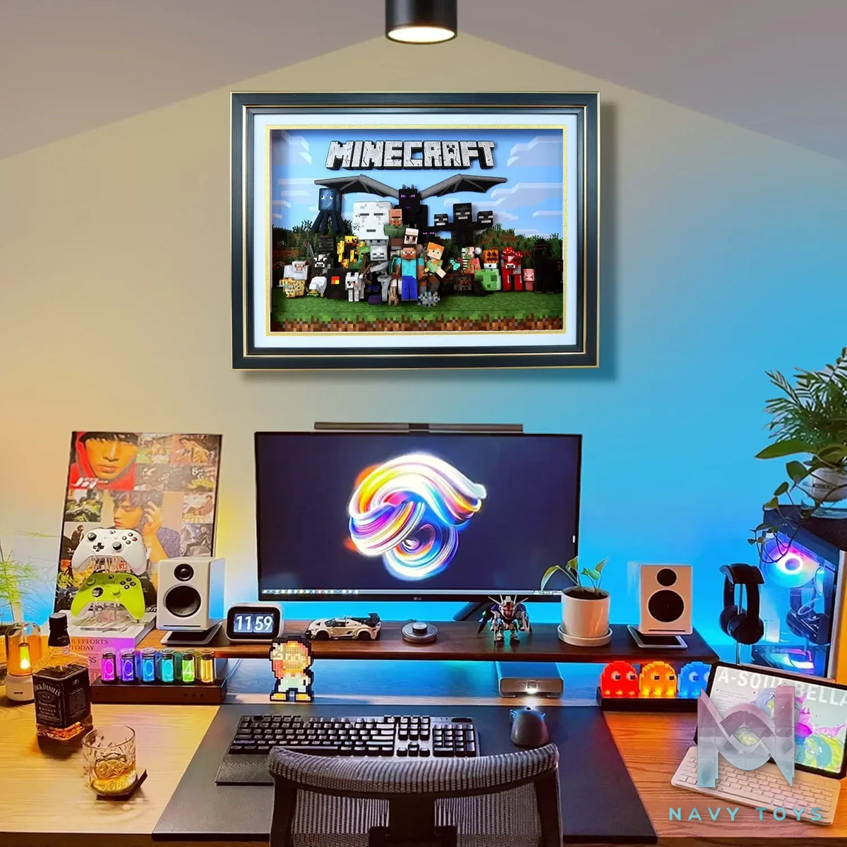 KALA HOME Studio – Minecraft Multiple Characters 3D Decorative Painting Minecraft