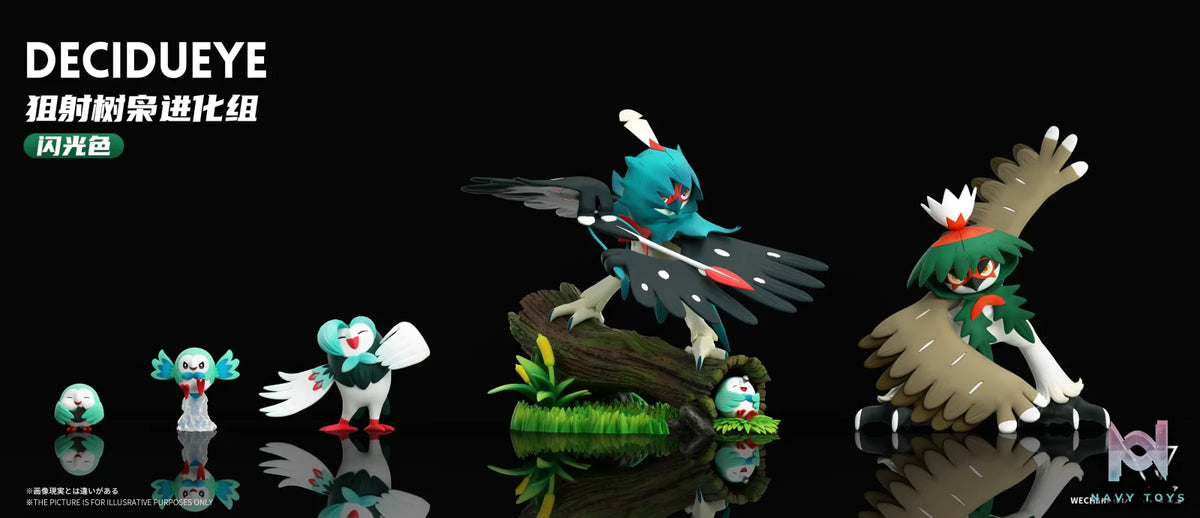 Wonder Studio – Pokémon Decidueye Evolution Group