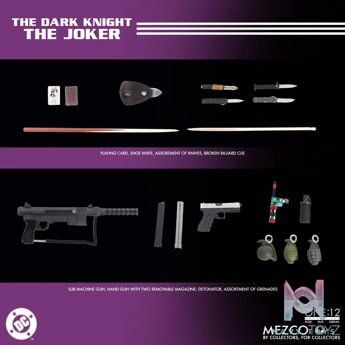 Mezco Studio – 1/12 The Dark Knight: The Joker (Licensed)