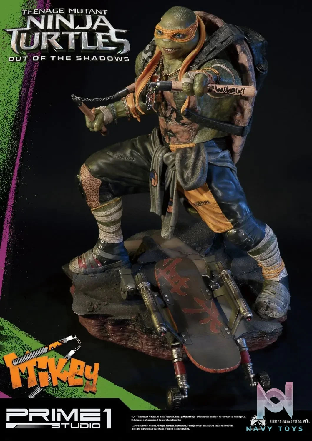 Prime 1 Studio – Premium Masterline Teenage Mutant Ninja Turtles: Out of the Shadows (Film) Michelangelo PMTMNT-06 (Licensed)