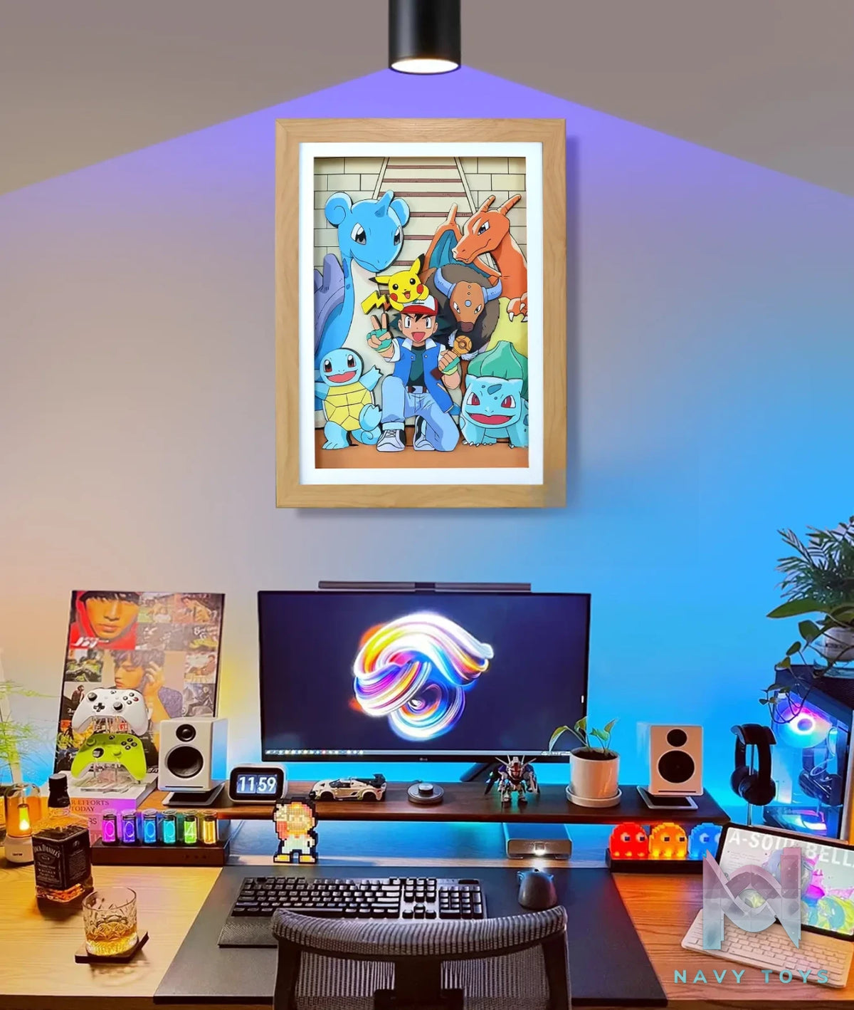KALA HOME Studio – Pokémon Multiple Characters #12 3D Decorative Painting Pokémon