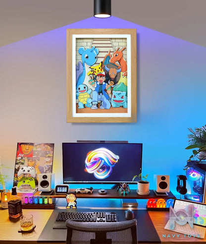 KALA HOME Studio – Pokémon Multiple Characters #12 3D Decorative Painting Pokémon