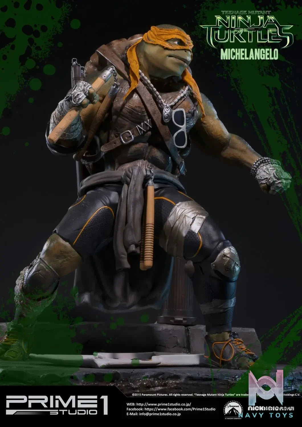Prime 1 Studio – Museum Masterline Teenage Mutant Ninja Turtles (Film) Michelangelo MMTMNT-04 (Licensed)