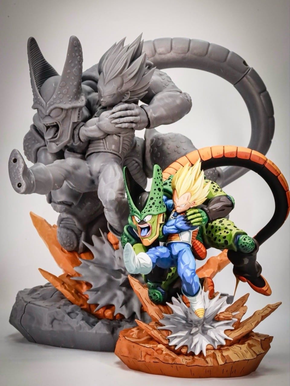 Vegeta vs Cell - Dragon Ball - Boundless Blank Studio resin statue Boundless Blank Studio anime figure