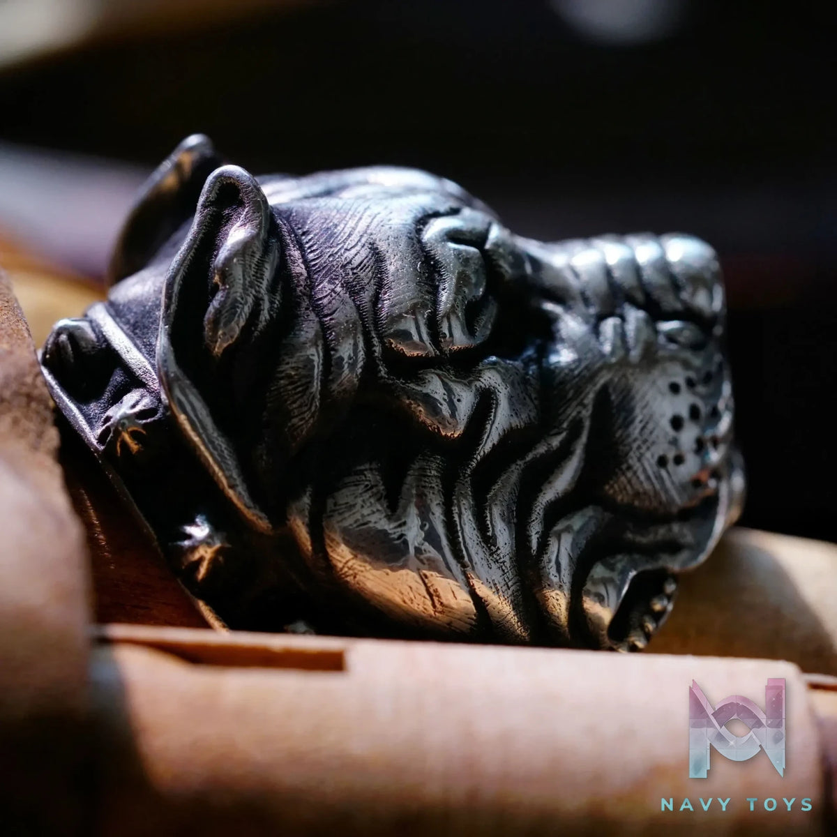 Raven Studio (silver jewelry) – Original Exclusive Design “War God” Pit Bull Ring Original