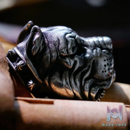 Raven Studio (silver jewelry) – Original Exclusive Design “War God” Pit Bull Ring Original