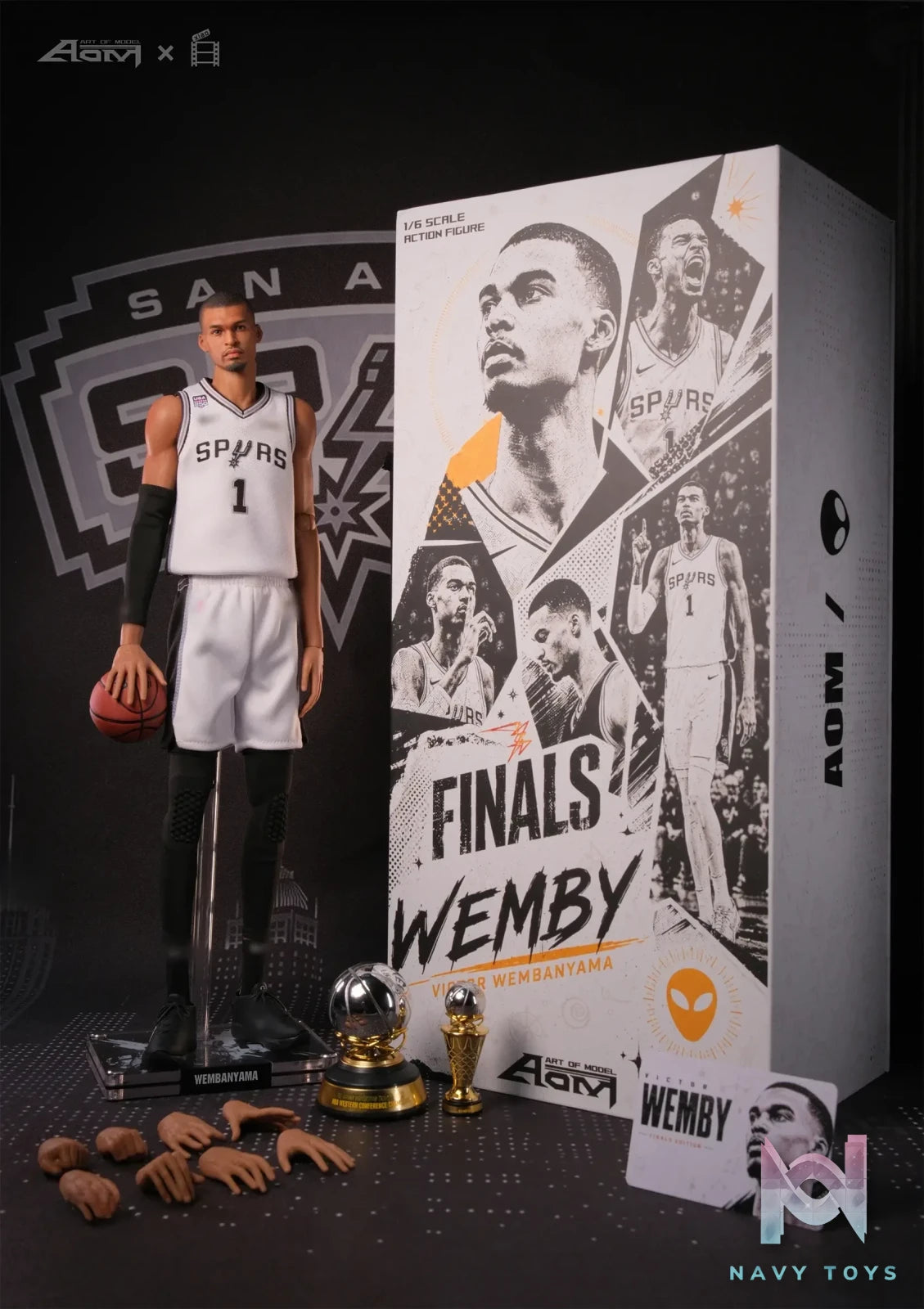 AOM TOYS – Victor Wembanyama 1/6 26 Finals Game 5 Set NBA