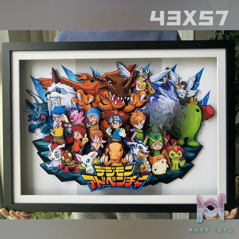 KALA HOME Studio – Digimon Multiple Characters #04 3D Decorative Painting Digimon