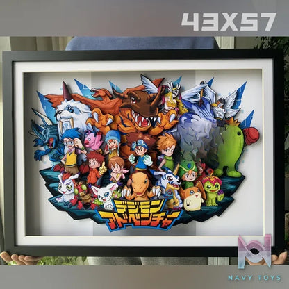 KALA HOME Studio – Digimon Multiple Characters #04 3D Decorative Painting Digimon