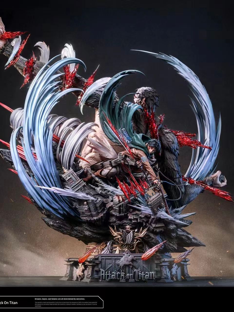 Levi Ackerman vs Beast Titan - Attack On Titan - Hertz Studio resin statue Hertz studio anime figure