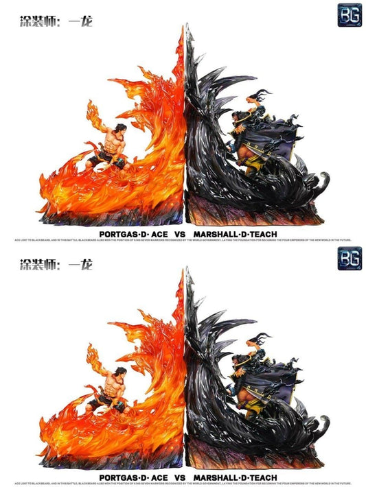 Ace vs Marshall D. Teach - One Piece - Badge Studio resin statue Badge Studio anime figure