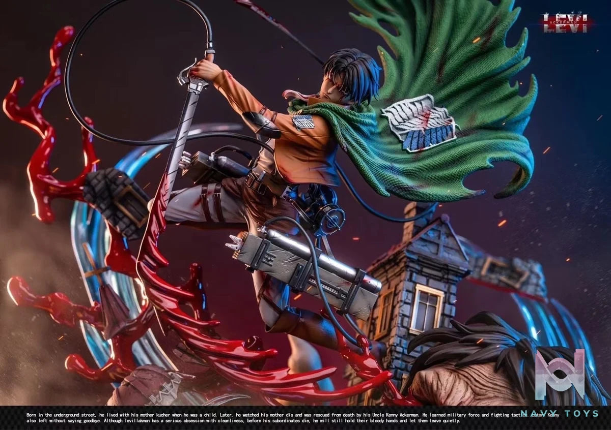 Levi VS Zeke resin statue dt studio anime figure