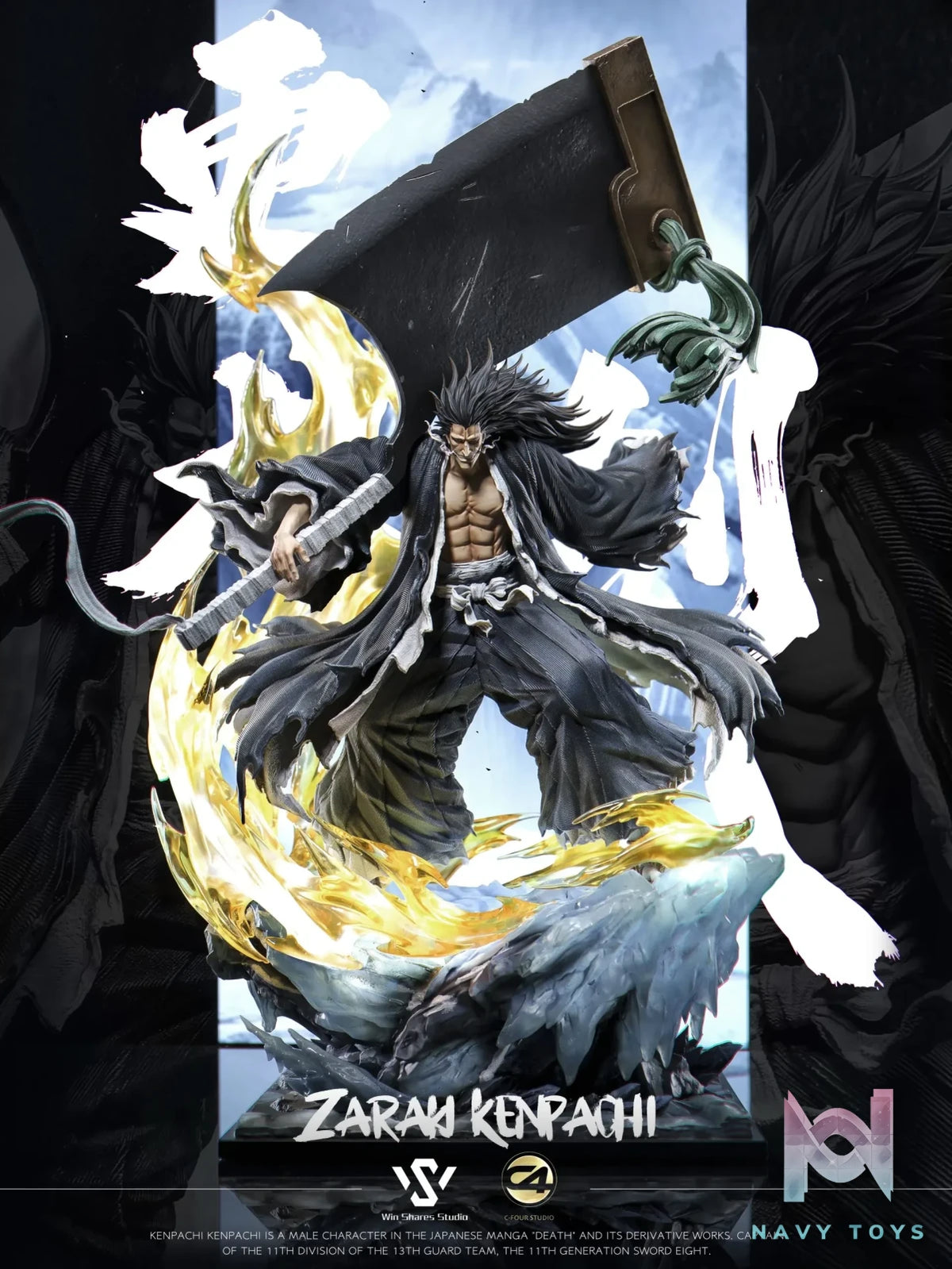 C4 Studio & Win Shares Studio – Bleach Thousand-Year Blood War Zaraki Kenpachi