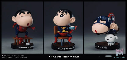 Candy Studio – Shinchan Cosplay Series SpiderMan SuperMan CaptainAmerica