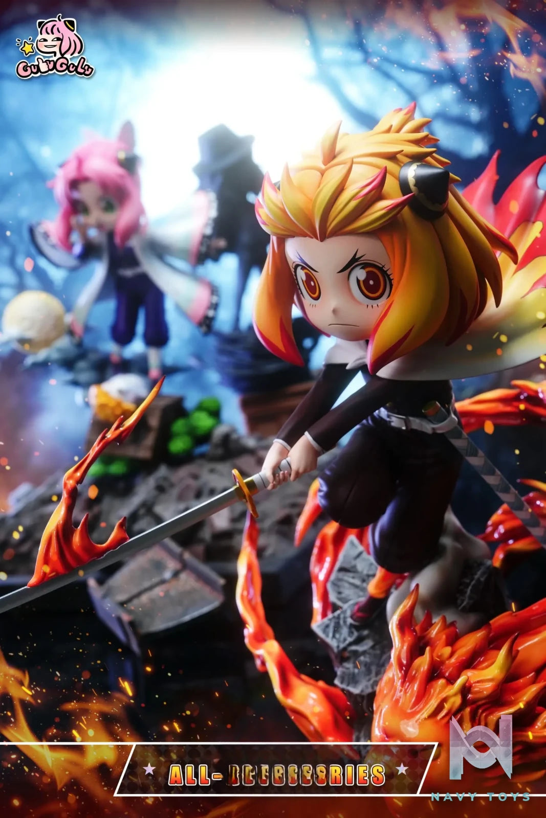 GULUGULU Studio – Anya Cosplay Demon Slayer Kyojuro Rengoku Spy x Family