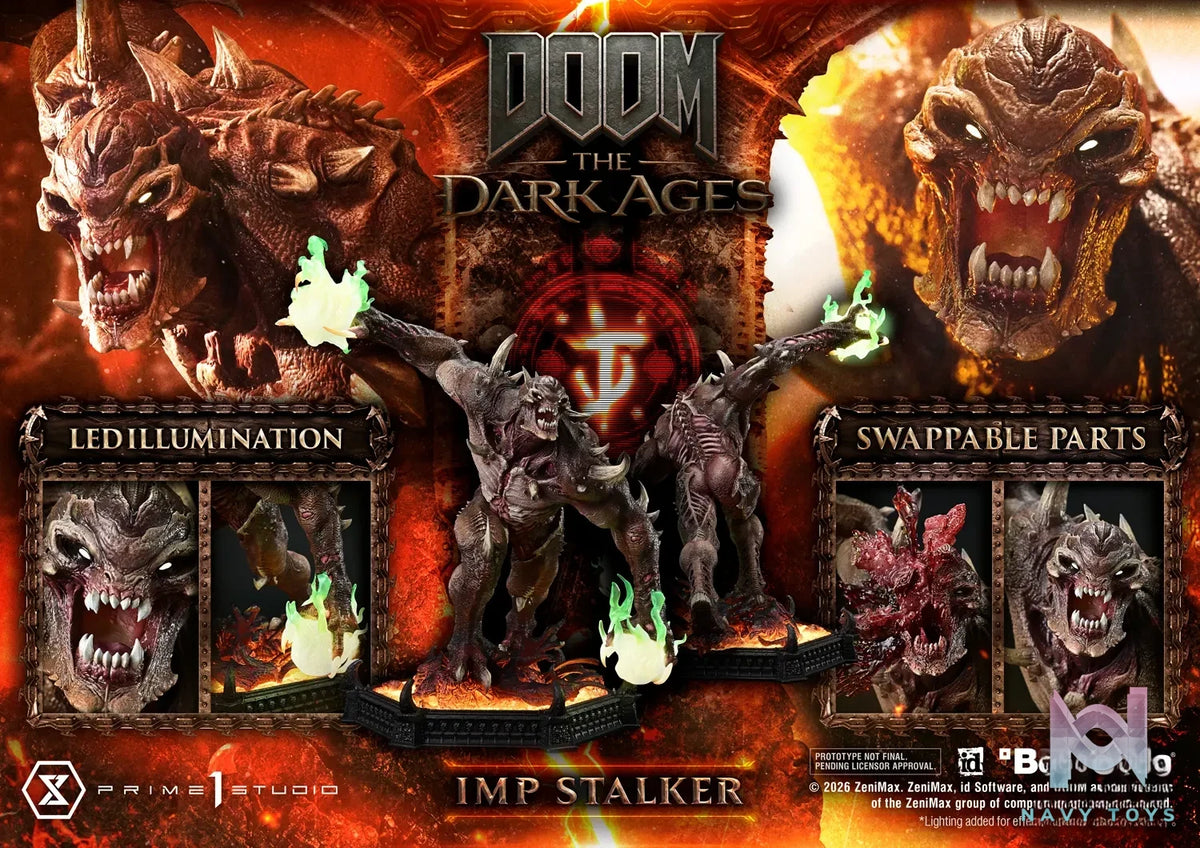 Prime 1 Studio – Ultimate Premium Masterline DOOM: The Dark Ages Imp Stalker UPMDOOM-02 UPMDOOM-02S (Licensed)