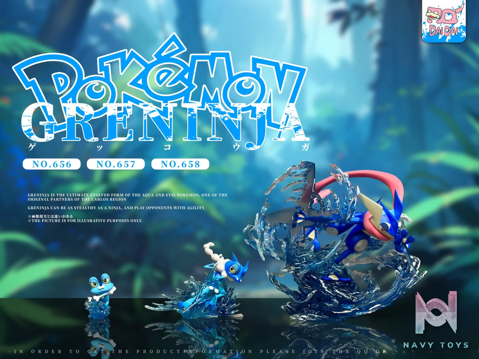 DaiDai Studio – Pokémon Greninja Evolution Set