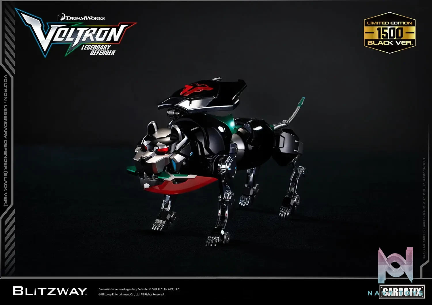 BLITZWAY – CARBOTIX Voltron (Black Ver.) Legendary Defender (Licensed)