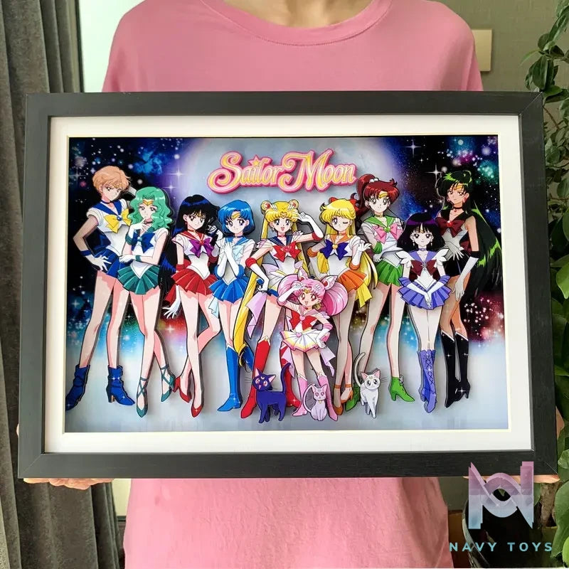 KALA HOME Studio – Sailor Moon Multiple Characters #01 3D Decorative Painting Sailor Moon