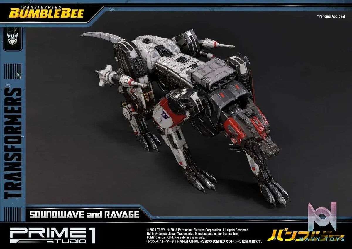 Prime 1 Studio – Museum Masterline Transformers: Bumblebee (Film) Soundwave & Ravage MMTFM-27 MMTFM-27EX (Licensed)