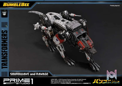 Prime 1 Studio – Museum Masterline Transformers: Bumblebee (Film) Soundwave & Ravage MMTFM-27 MMTFM-27EX (Licensed)