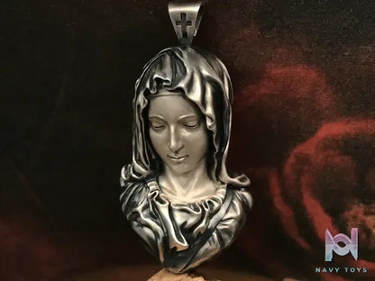 Shou Jiang Studio – Custom Hand‑Carved Tribute to Michelangelo Pendant Original