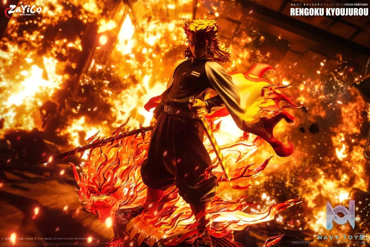 Flame Hashira Kyojuro Rengoku - Demon Slayer - Zayico Studio resin statue Navy Toys anime figure