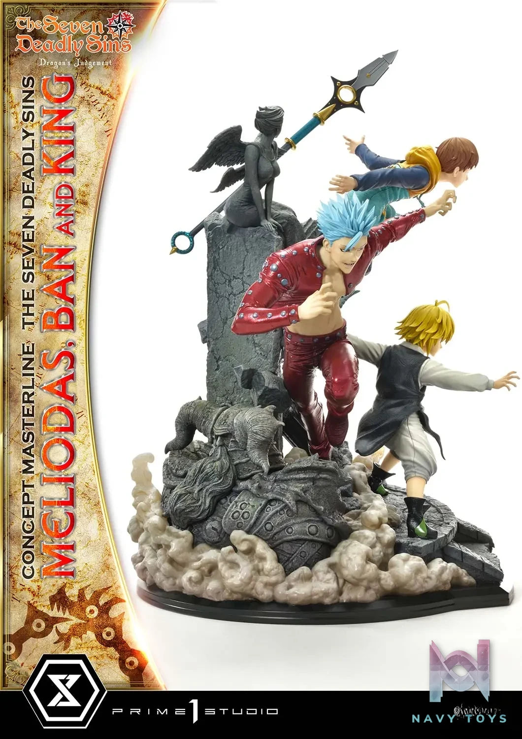 Prime 1 Studio – Concept Masterline The Seven Deadly Sins Meliodas, Ban and King CMNTZ-01 CMNTZ-01DXS (Licensed)