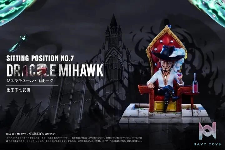Seven Warlords of the Sea Dracule Mihawk - One Piece - Yz Studio resin statue Navy Toys anime figure