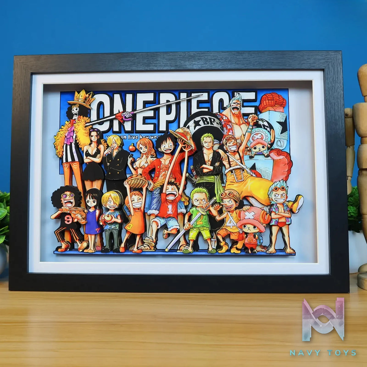 KALA HOME Studio – One Piece Multiple Characters #02 3D Decorative Painting One Piece