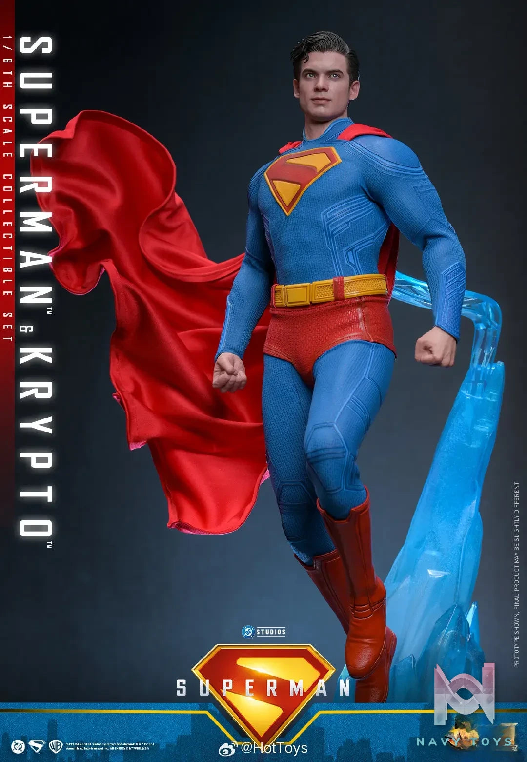 Hottoys – Superman & Krypto 1/6th scale Collectible Set MMS812 (Licensed)