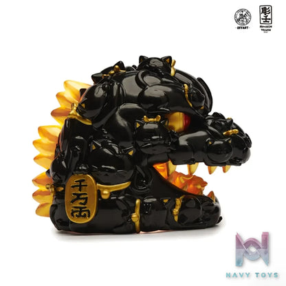OFFART & A Ren – OFFART X Horiren Red Flame Hundred Cats Mini – Black Gold Bust (Licensed)