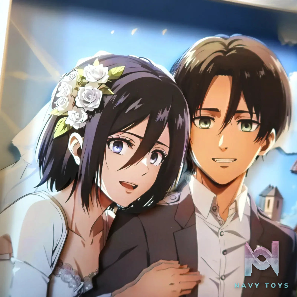 KALA HOME Studio – Eren X Mikasa Pre-wedding Photos 3D Decorative Painting Attack on Titan