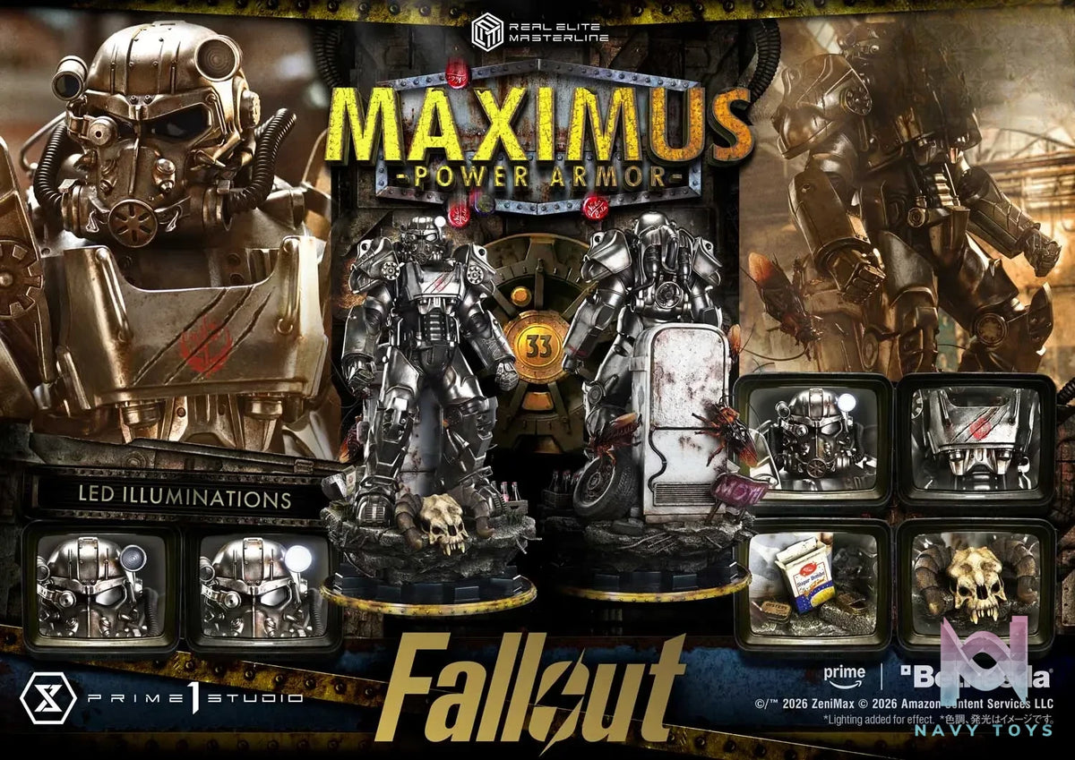 Prime 1 Studio – Real Elite Masterline Fallout Maximus Power Armor REMFO-03 REMFO-03DX REMFO-03DXS (Licensed)