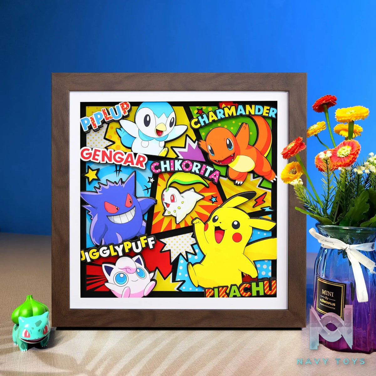 Yu Zhi Jiang Studio – Pokémon Multiple Characters Series #12 3D Decorative Painting Pokémon
