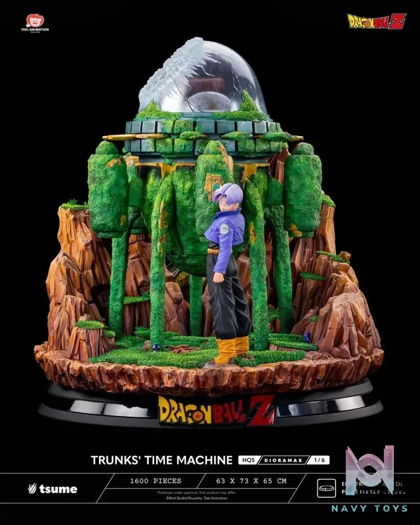 Tsume Studio - Dragon Ball TRUNKS' TIME MACHINE HQS Dioramax 1/6 Scale Statue (Licensed) resin statue Navy Toys anime figure